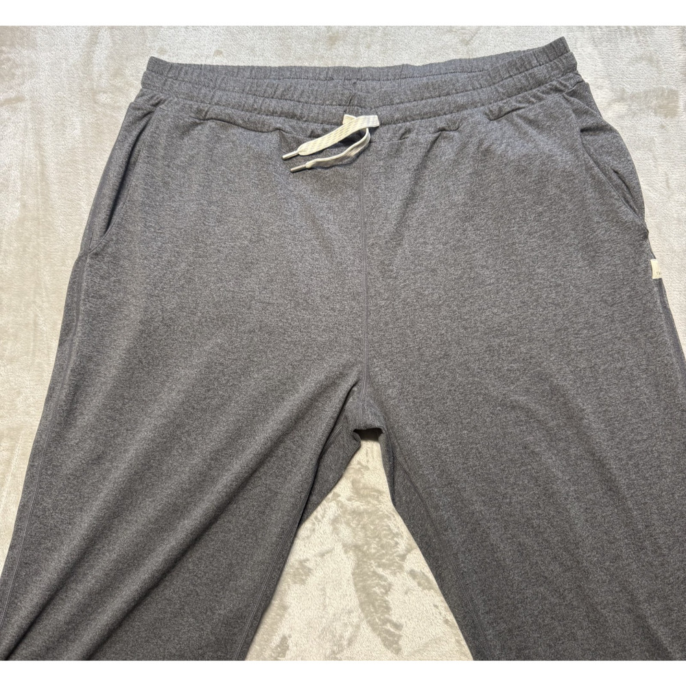 Vuori Ponto Performance Pants Mens Large Gray Joggers Sweatpants Athletic Lounge - Picture 3 of 8
